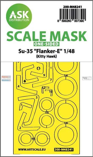ASKM48241 1:48 ASK/Art Scale Mask - Su-35 Flanker-E (ZIM/KTH kit)
