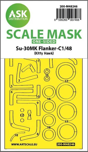 1/48 Art Scale Su-30MK Flanker-( one-sided express fit mask