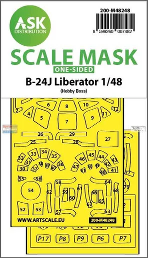ASKM48248 1:48 ASK/Art Scale Mask - B-24J Liberator (HBS kit)