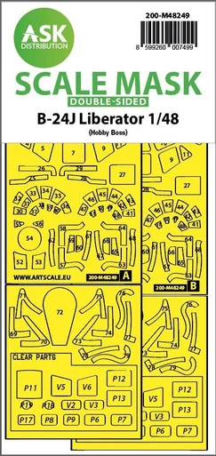 1/48 Art Scale B-24J Liberator double-sided express fit mask