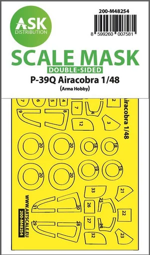 1/48 Art Scale P-39O Airacobra double-sided express fit