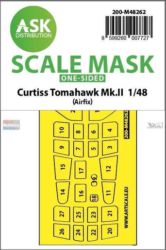 ASKM48262 1:48 ASK/Art Scale Mask - Tomahawk Mk.II (AFX kit)
