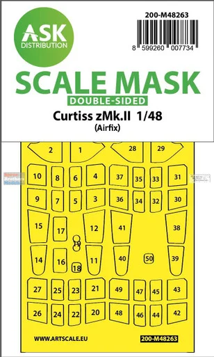ASKM48263 1:48 ASK/Art Scale Double Sided Mask - Tomahawk Mk.II (AFX kit)