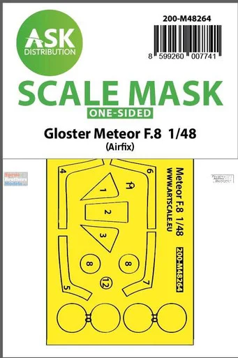 ASKM48264 1:48 ASK/Art Scale Mask - Meteor F.8 (AFX kit)