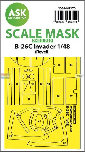 ASKM48270 1:48 ASK/Art Scale Mask - B-26C Invader (REV kit)