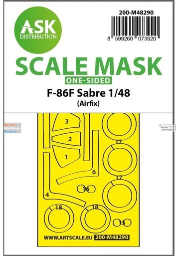 ASKM48290 1:48 ASK/Art Scale Mask - F-86F Sabre (AFX kit)