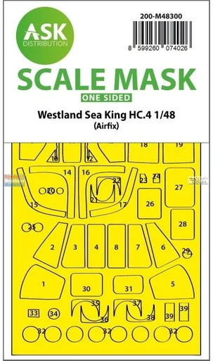 ASKM48300 1:48 ASK/Art Scale Mask - Sea King HC.4 (AFX kit)