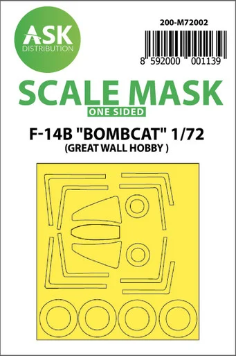 1/72 Art Scale F-14B Bombcat outside painting mask for Great Wall Hobby