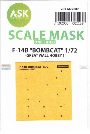 ASKM72002 1:72 ASK/Art Scale Mask - F-14B Tomcat (GWH kit)