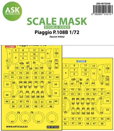 1/72 Art Scale Piaggio P.108B double-sided painting express mask for Special Hobby