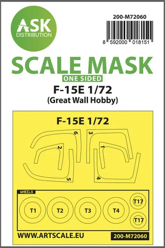 1/72 Art Scale F-15E one-sided painting express mask for Great Wall Hobby