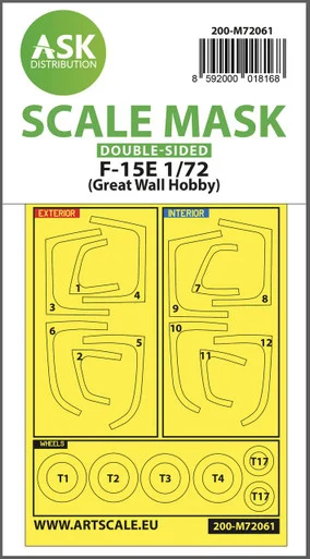 1/72 Art Scale F-15E double-sided painting express mask for Great Wall Hobby