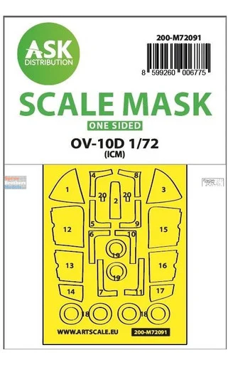 ASKM72091 1:72 ASK/Art Scale Mask - OV-10D Bronco (GWH kit)