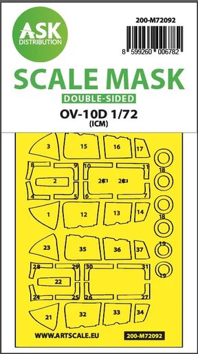 1/72 Art Scale OV-10D Bronco double-sided express fit mask for ICM