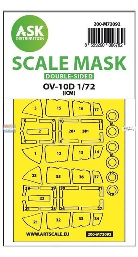 ASKM72092 1:72 ASK/Art Scale Double Sided Mask - OV-10D Bronco (GWH kit)