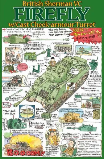 ASU35011 1:35 Asuka British Sherman Vc with Cast Cheek Armor Turret