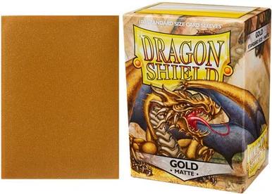 Dragon Shields: (100) Matte Gold - Arcane Tinmen