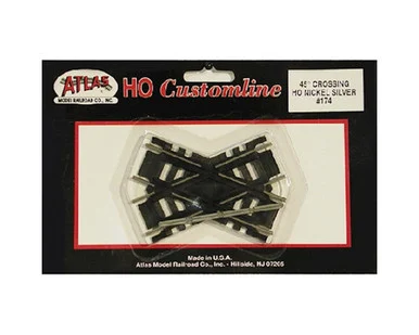 Atlas Model Railroad 174 HO Code 100 45 Degree Crossing