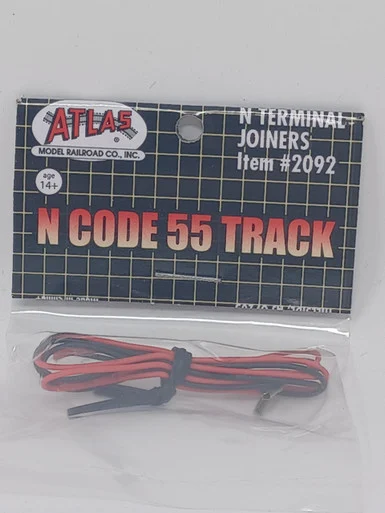 Atlas Model Railroad 2092 N Code 55 Terminal Joiners Pair