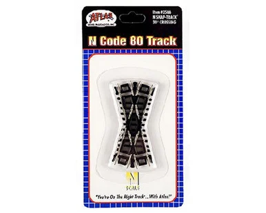 Atlas Model Railroad 2566 N Code 80 30 Degree Crossing