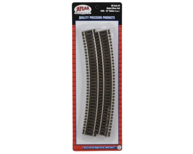 Atlas Model Railroad 535 HO Code 83 22" Radius Snap Track Section 6 Pack