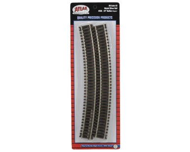 Atlas Model Railroad 536 HO Code 83 24" Radius Curve Track Section 6 Pack