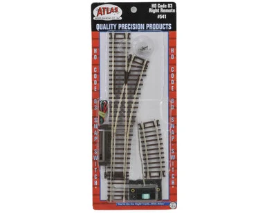 Atlas Model Railroad 541 HO Code 83 Remote Right Hand Switch