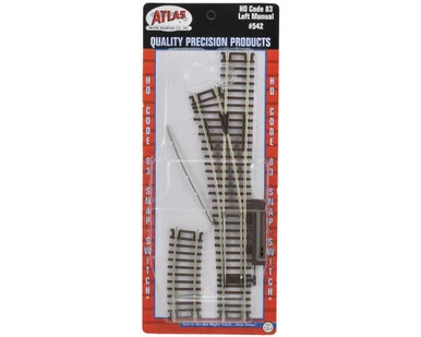 Atlas Model Railroad 542 HO Code 83 Manual Snap Switch Left