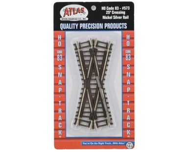 Atlas Model Railroad 573 HO Code 83 25 Degree Crossing