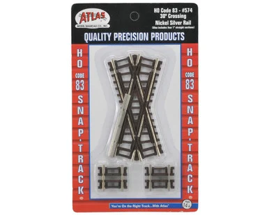Atlas Model Railroad 574 HO Code 83 30 Degree Crossing