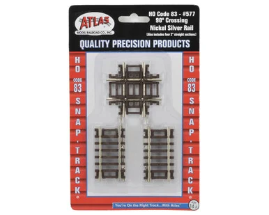 Atlas Model Railroad 577 HO Code 83 90 Degree Crossing