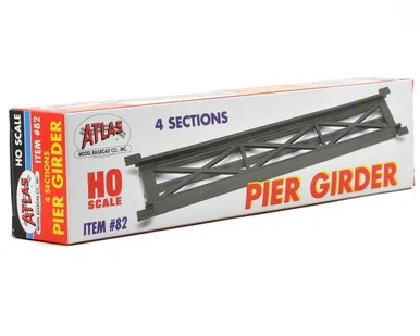 Atlas Model Railroad 82 HO Pier Girder Set 4 Pack