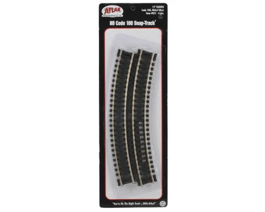 Atlas Model Railroad 831 HO Code 100 15" Radius Curve Track Section 6 Pack