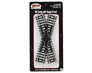 Atlas Model Railroad 839 HO Code 100 30 Degree Crossing