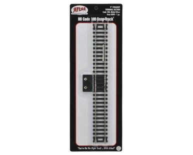 Atlas Model Railroad 840 HO Code 100 9" Straight Terminal Track Section
