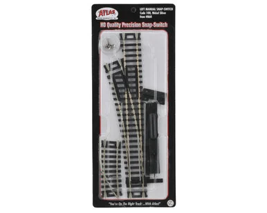 Atlas Model Railroad 860 HO Code 100 Manual Left Hand Switch