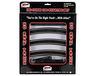 Atlas Model Railroad 88 HO Code 100 Starter Set 18 Pieces