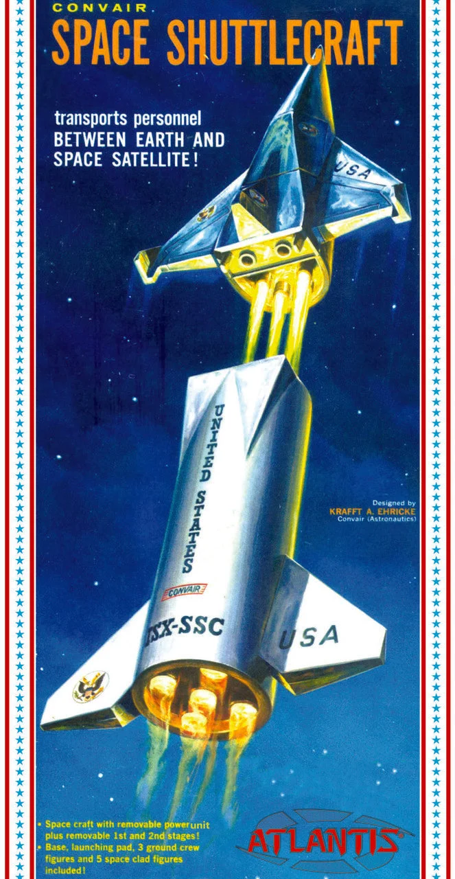 Atlantis Models Convair Shuttlecraft Spaceship 1:150 Scale Plastic Model Kit