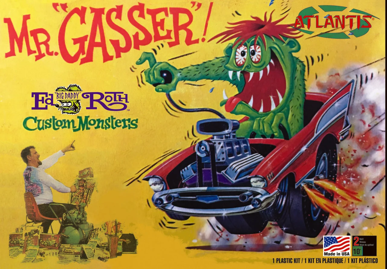 Atlantis Models Mr. Gasser (Ed “Big Daddy” Roth) Scale Plastic Model Kit