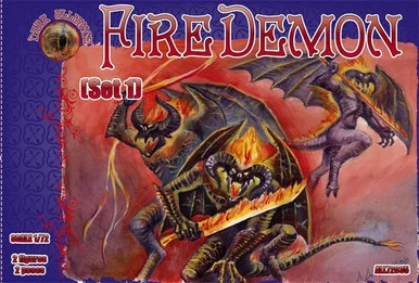 Dark Alliance ALL72035 Fire Demon Set #1 1/72 Scale Figures (2) - Alliance Figures