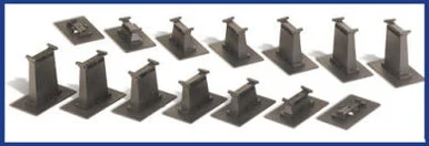 Bachmann 44471 HO EZ Track Graduated Pier Set, 14 Piece