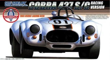 Fujimi 12671 1965 Shelby Cobra 427S/C USRRC Laguna Seca Race Car 1/24 Scale Model Kit - Fujimi Models