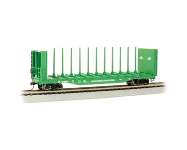 Bachmann 12903 HO 52' Center-Beam Flat Car Burlington Northern #615816