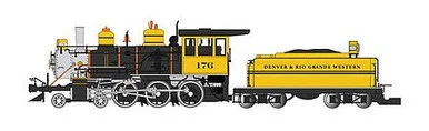 Bachmann 91803 G 4-6-0 Steam Locomotive & Tender - D&RGW Bumblebee, DCC & Sound-Ready