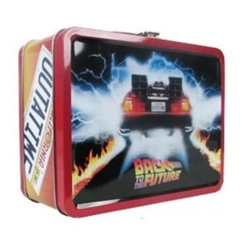 Back to the Future Outatime Retro Style Tin Tote Lunch Box - Factory Entertainment