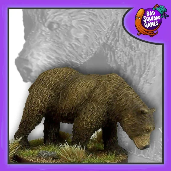 Bad Squiddo Games Barry – Brown Bear 28mm Figure