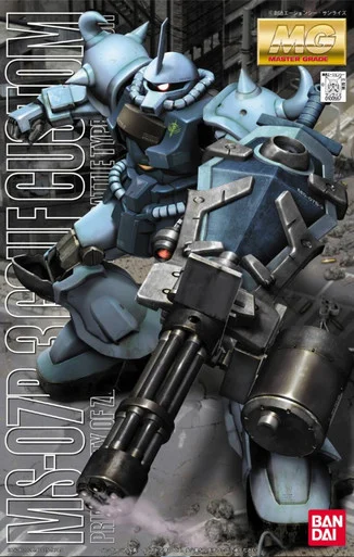 Bandai 5061575 MS-07B-3 Gouf Custom Principality Of Zeon Ground Type Mobile Suit MG 1/100 Scale Model Kit