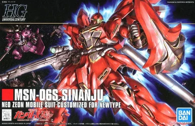 Bandai HG Msn-06S Sinanju Gundam UC HGUC 1:144