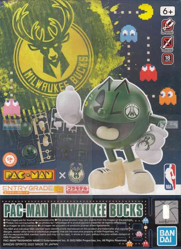 BAN2593840 Bandai Pac-Man Milwaukee Bucks [Entry Grade]