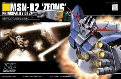 Bandai 5055874 #022 MSN-02 Zeong Principality Of Zeon Mobile Suit For Newtype HGUC 1/144 Scale Model Kit